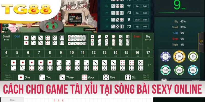Cách chơi game Tài Xỉu tại sòng bài Sexy online